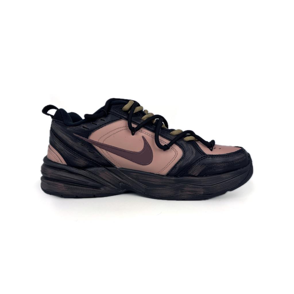 Nike Air Monarch 4 Нескользящие, Износостойкие, Легкие Низкие Кроссовки-Сникеры Унисекс Черный Коричневый 415445-001(Команда502-)