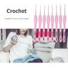 8 шт./компл. разноцветные пластиковые ручки алюминиевые крючки для вязания набор спиц 1 мм-2,75 мм пряжа свитер плетение DIY инструмент для поделок