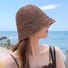Foldable Beach Cap UV Protection Panama Cap Women Shade Hat