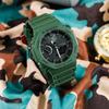 Casio G-Shock Классическая Восьмиугольная Серия Защита Сердца из Углеродного Волокна Водонепроницаемые Ударопрочные Спортивные Кварцевые Часы Ремешок из Смолы GA-B2100-3APR