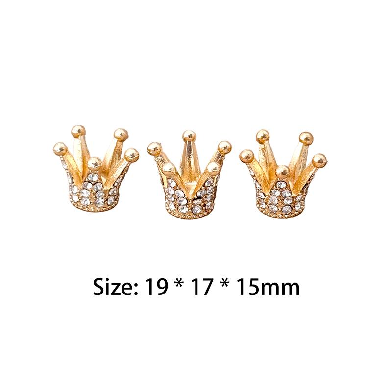 2/3 шт. Мини-золотая корона для кукольного домика Сплав Стразы Принцесса Тиара Модель Игрушки Аксессуары