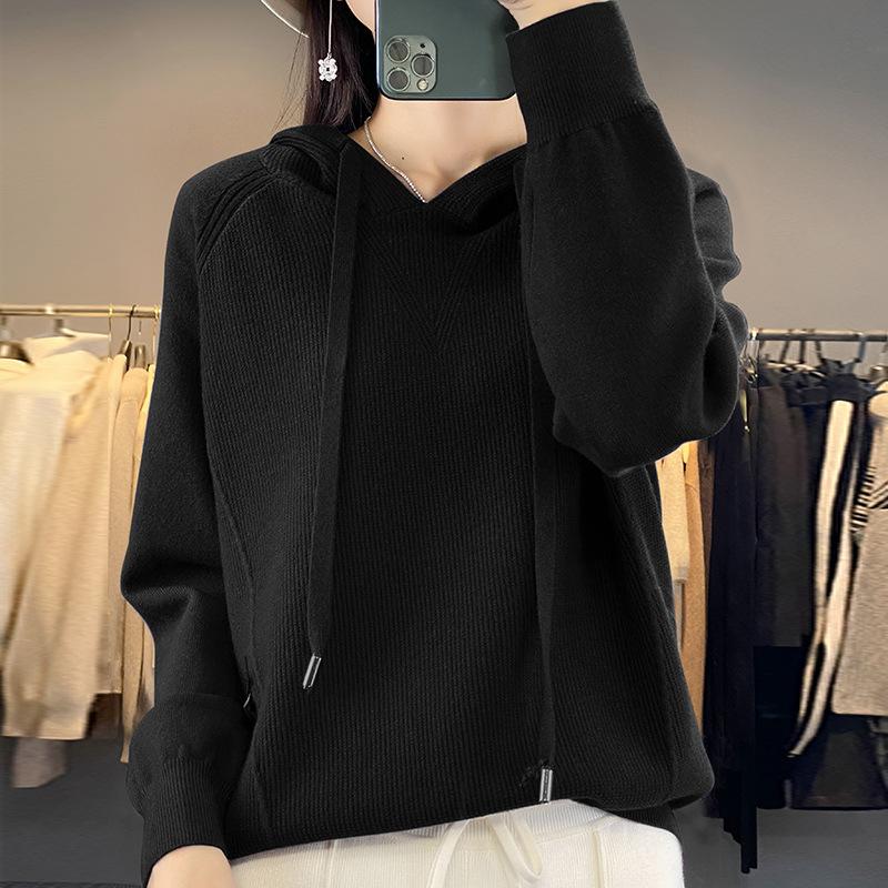 Autumn New Hooded Sweater Women's Pullover Hoodie Casual Fashion Sweater Jacket Bottoming Shirt