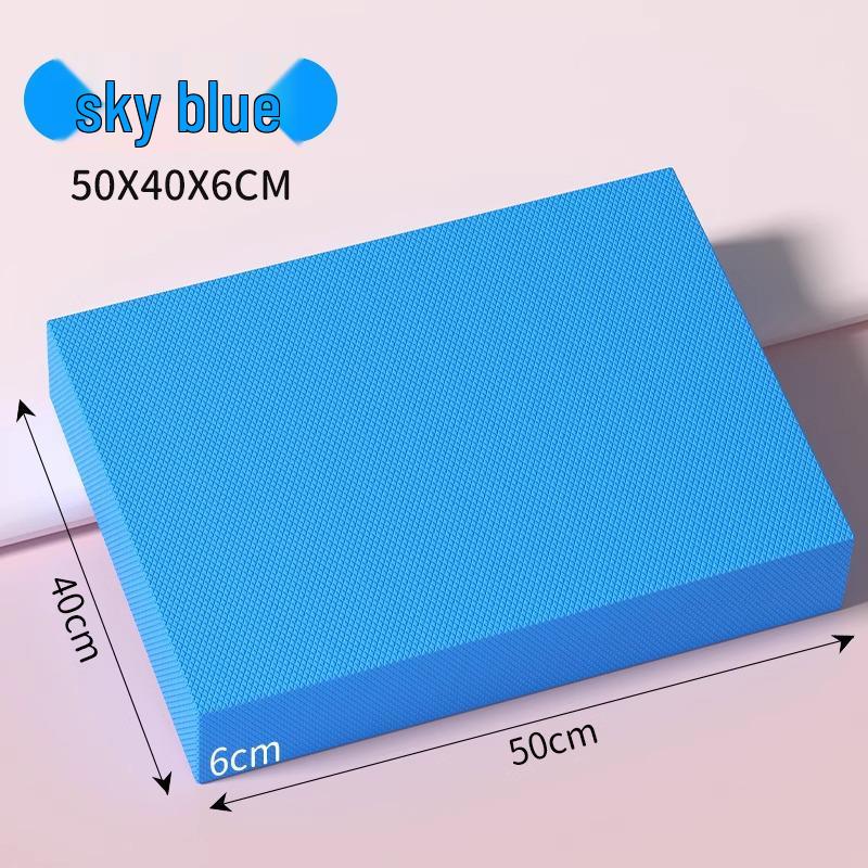 Коврик для йоги и фитнеса из бесшумной нескользящей толстой пены и ролик для пресса с подушечкой для колен