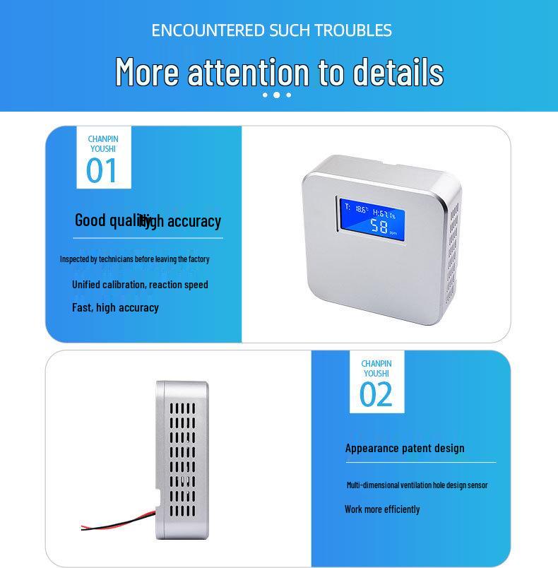 Boyun Chuang BYC160-CO2 Air Quality Monitor Carbon Dioxide Detector