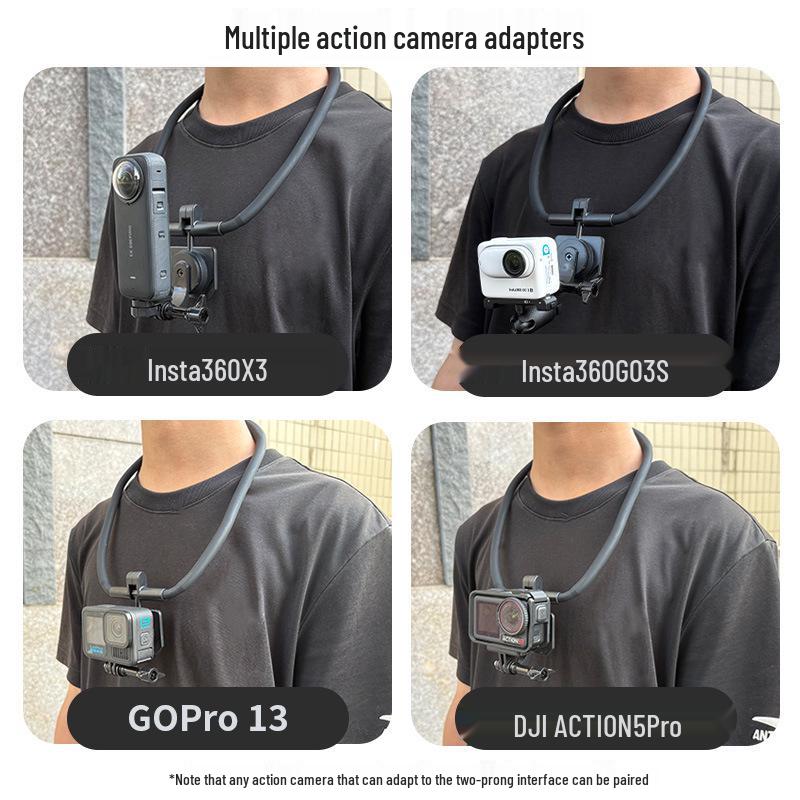 Insta360 Ace2 Pro Magnetic Quick Release Neck Strap Mount for Action5/4/3 Cameras