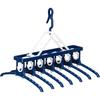 Twin Mall Laundry Drying Rack, 7-Row, Navy, Width 45-62cm, BEILU BE-10N