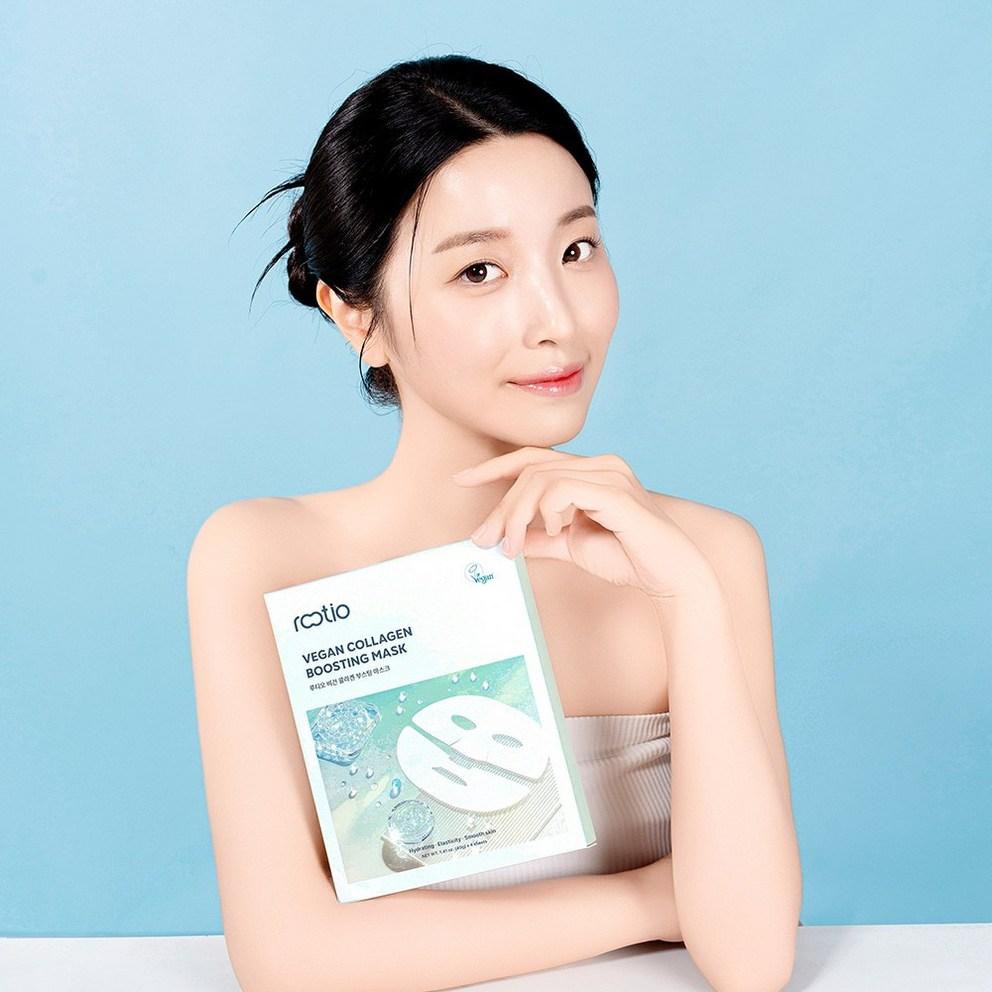 [Luthione] Веганская маска для стимуляции коллагена (1 шт. - 4 шт.) - Корейская тканевая маска для лица для увлажнения и повышения упругости