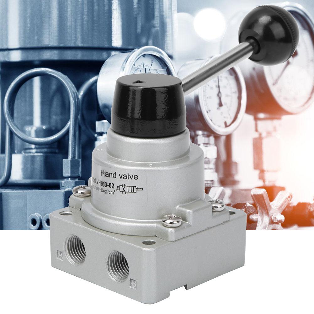 G14in Рычажный ручной клапан прямого действия из алюминиевого сплава 3-позиционный 4-ходовой VH20002 08kgfcm2