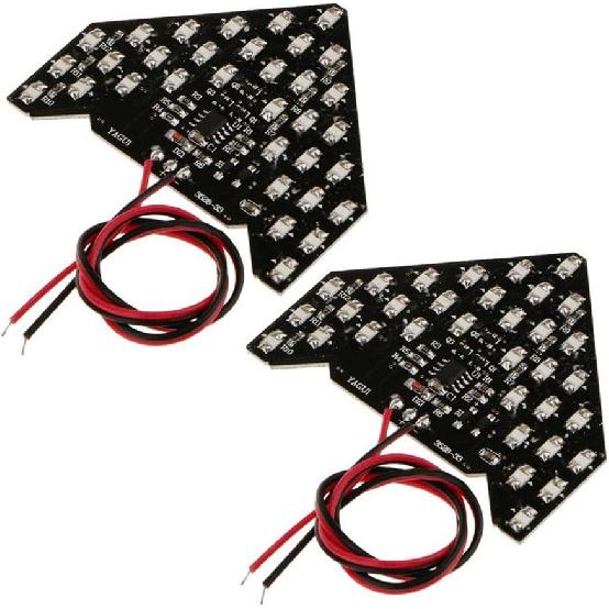2PCS/Lot!! 33 SMD Sequential Led Lights Arrows Lamp Indicator Safe led Panels Car Side Mirror Turn Signal 33 LED (Blue)