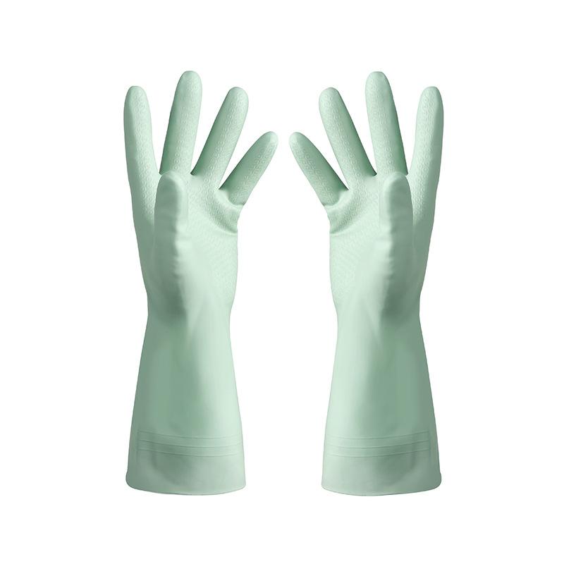 3342 Kitchen Dishwashing Gloves Thickened Durable Waterproof Cleaning Housework Women'S Laundry Latex Rubber Gloves