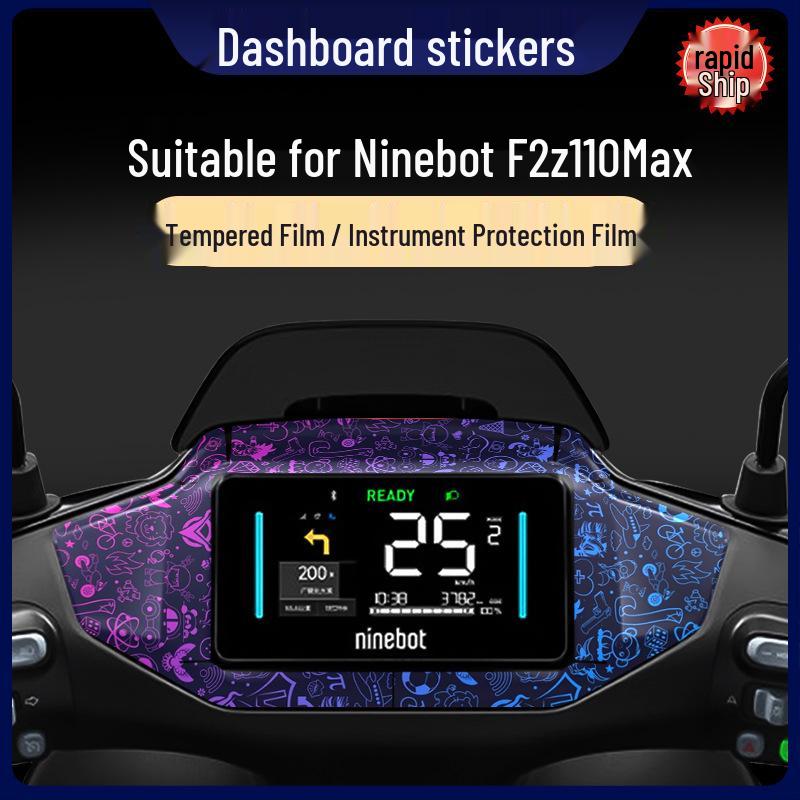 Защитная пленка для приборной панели Ninebot F2z110Max: Водонепроницаемая наклейка на автомобиль и закаленное защитное стекло для дисплея