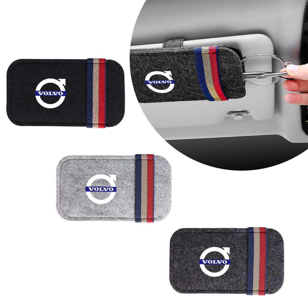 Автомобильный солнцезащитный козырек Держатель для очков и карт Зажим для хранения Автоаксессуары Для Volvo Rdesign S40 S60 S80 V40 V50 V70 V90 XC30 V80 XC60 T6