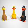 Latex Chicken Squeaky Dog Toy Funny Cartoon Duck Safe Non-Toxic Teething Toy Bite-Resistant Pet Interactive Toy Screaming Sound Pet Toys for Dogs