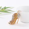 High Heels Keychain with Buckle Decorative Alloy Keyring Colorful Rhinestones Car Key Holder Backpack Accessories