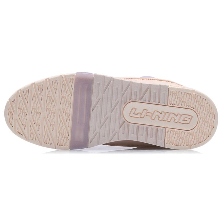Li Ning Classic нескользящие низкие кроссовки для скейтбординга женские кроссовки нежно-розового цвета AGCR400-5