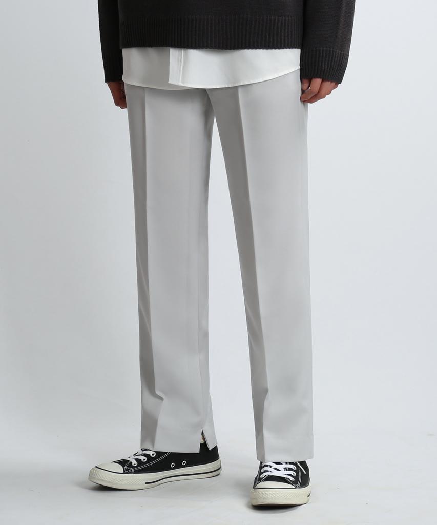 JHONNY WEST Side.Cut Wide Pants (Light.Gray)