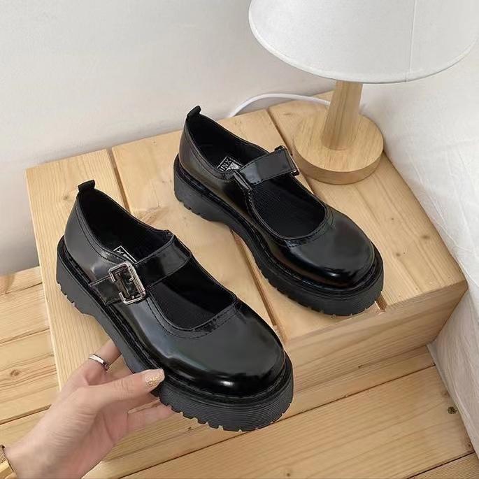 Туфли Мэри Джейн Женские Каблуки Платформа Лолита Туфли Мэри Джейн Белые Женские Туфли Школьницы Студенты Колледжа Милые Низкие Каблуки Женщины 46