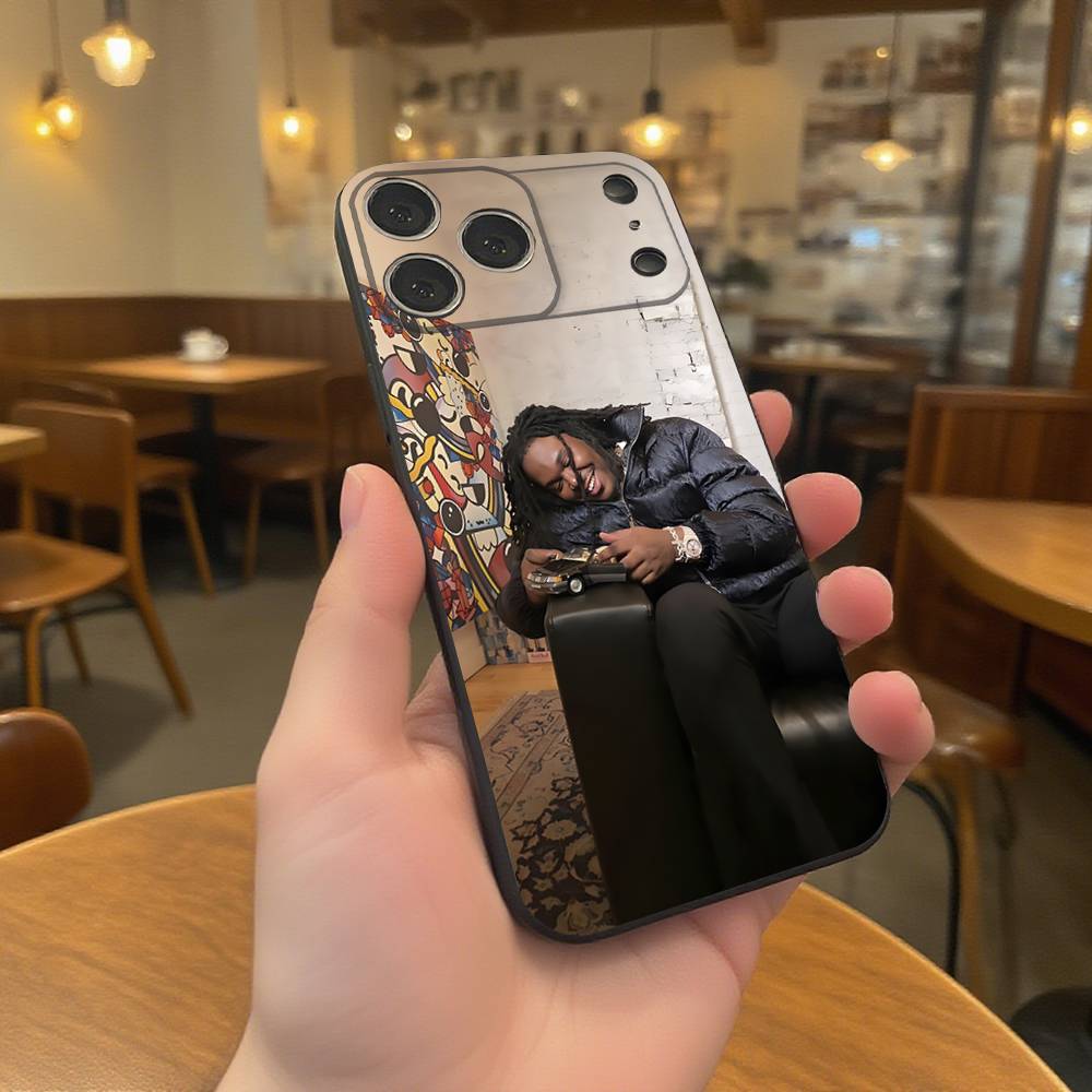 Чехол для телефона L-Lucki Rapper Gemini для iPhone 17,16,15,14,13,12,11,Pro,XS,Max,XR,Plus,E,SE4,Mini Черный Мягкий Чехол