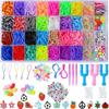 Colorful Rubber Band Bracelet Kit  Loom Bracelet Kit Gift Refill Loom Set  for Birthday