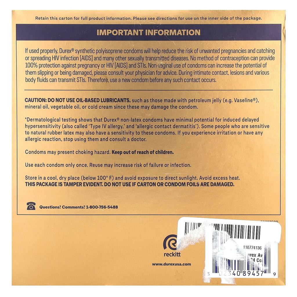 Latex Free, Soft Touch, Regular Fit, Polyisoprene Condoms 24 Count