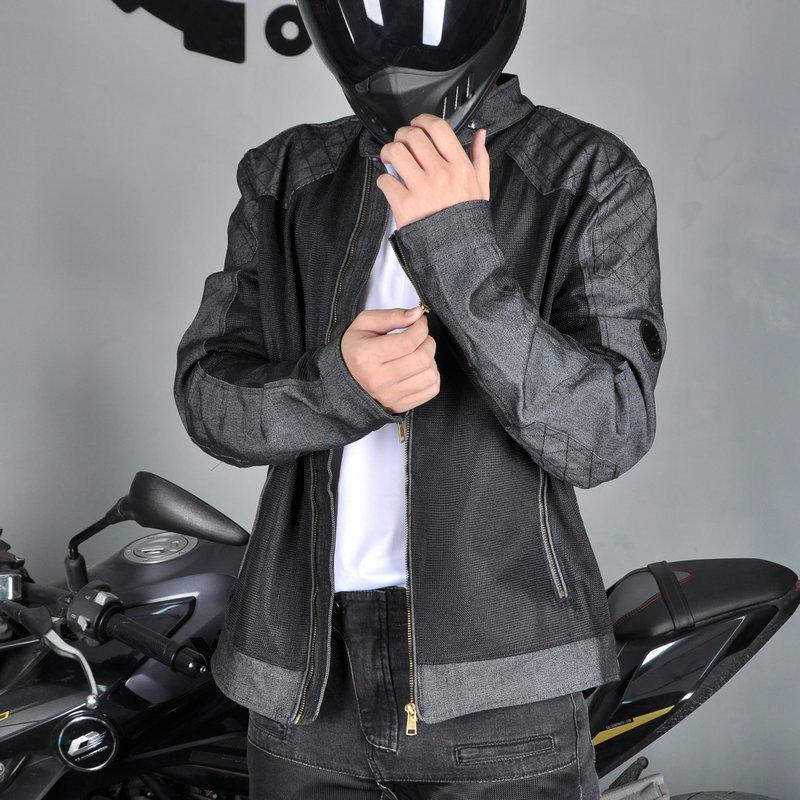 Motorcycle Riding Suit Men's And Women's Mesh Breathable Leisure Motorcycle Riding Jacket Anti Fall Suit