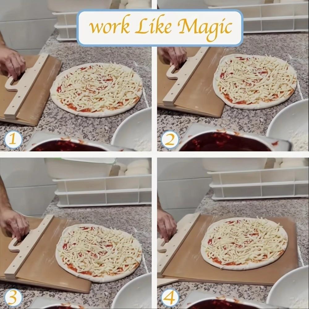 Non-Stick Sliding Pizza Peel Portable Pizza Slider Paddle  Bread Baking