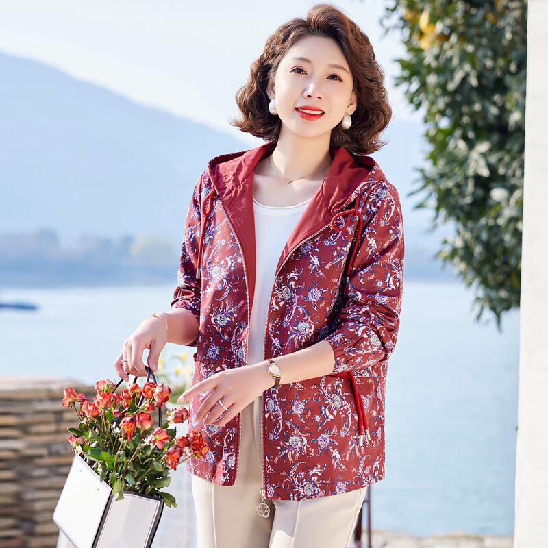 Женская повседневная куртка с капюшоном на молнии для среднего возраста