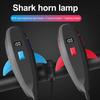 Детский велосипедный гудок-сигнал в виде акулы, водонепроницаемый, перезаряжаемый через USB, 120 дБ, высокая громкость, 400 люмен, универсальная фара для ночной езды, передний фонарь для шоссейного велосипеда