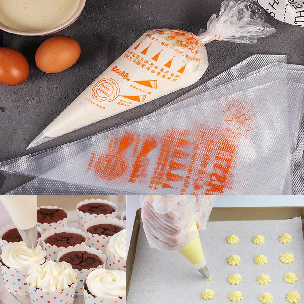 Кондитерский одноразовый мешок для украшения тортов. 100 штук