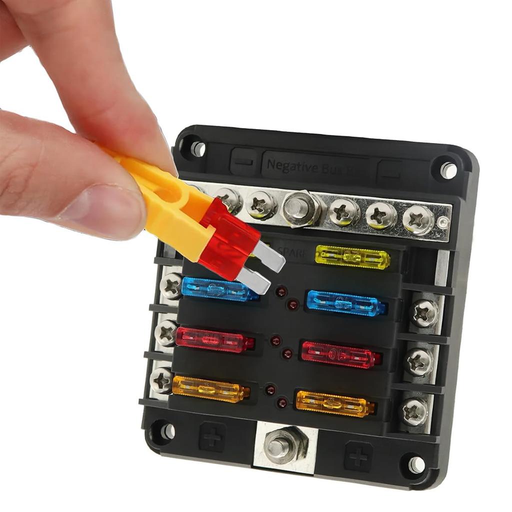 Инструмент для снятия автомобильных предохранителей Cluoling Автомобильный зажим для предохранителей Инструмент для извлечения предохранителей Инструмент для замены предохранителей