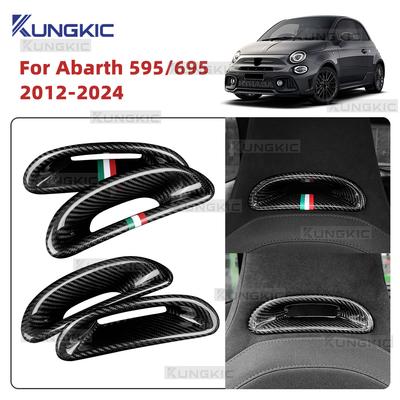Для Abarth 595 695 Fiat 500 2016-2020 2021 2022 2023 2024 Наклейка из настоящего твердого сухого углеволокна LHD RHD Внешняя лампа для чтения в автомобиле