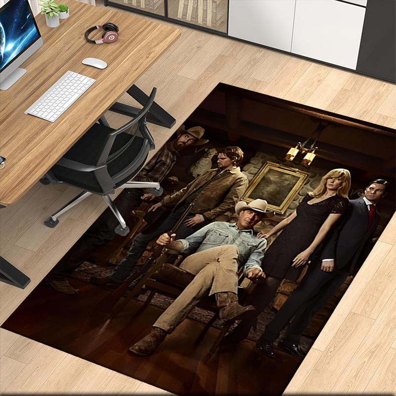 Yellowstone Printed Carpetrugfor Office Chair Living Room Bedroom Kitchen Room Decor Gifts
