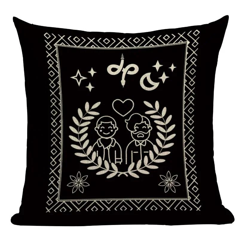 Dark Tarot, Gothic Style Double-Sided Printed Pillow Cover Short Plush Suitable Living Rooms Bedrooms Sofas Throw Cushion Cover