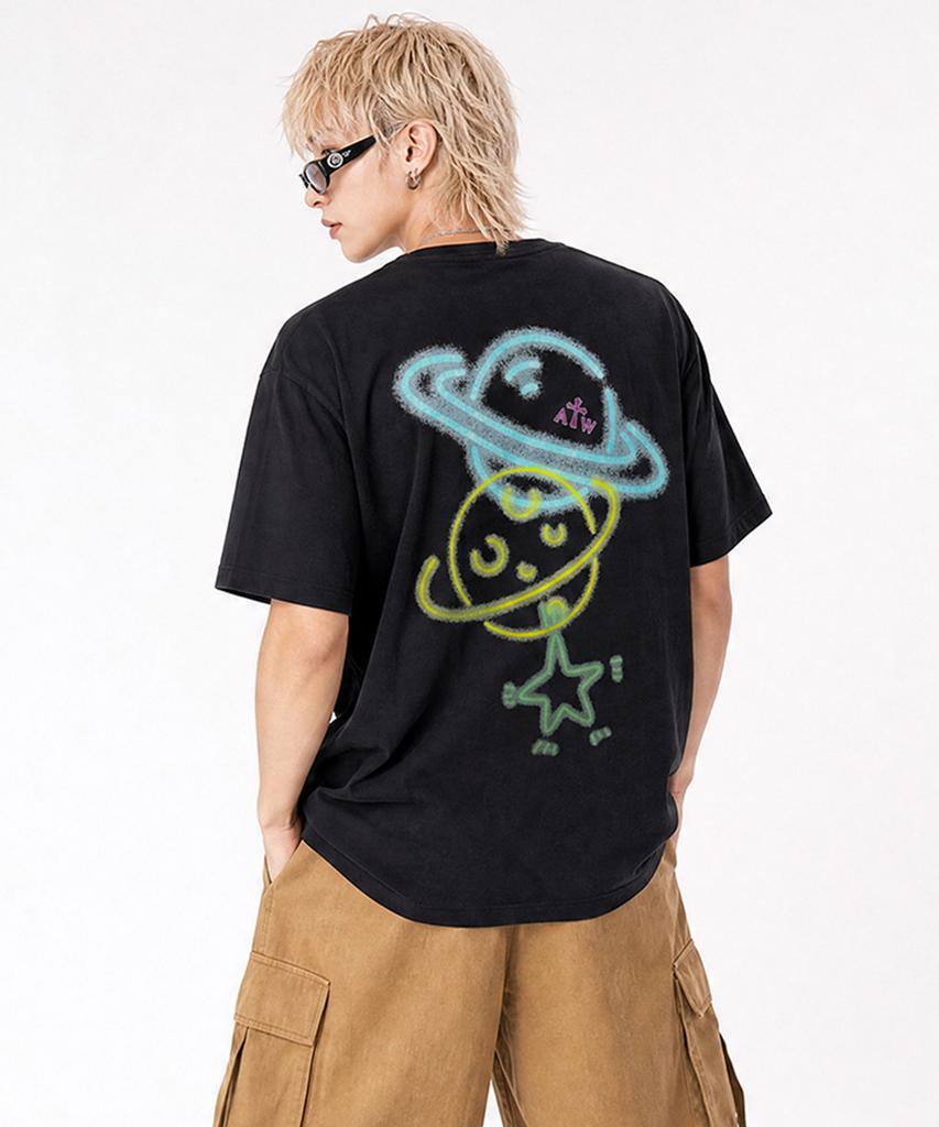 ARTISTWEAR [Atw] Футболка с коротким рукавом 'Slip Planet'