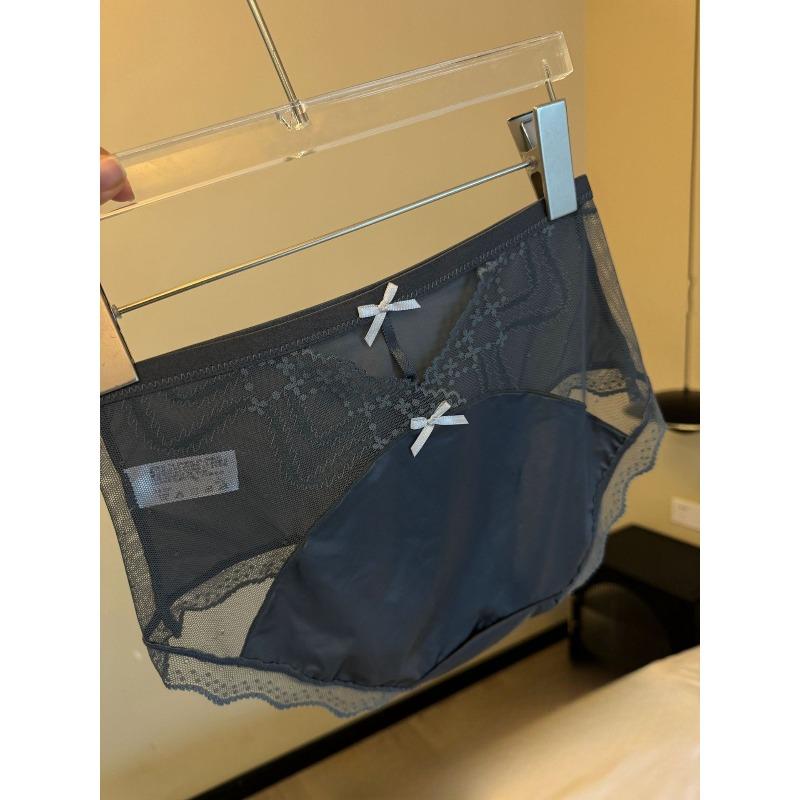 Летние женские сексуальные кружевные прозрачные с вырезами бесшовные дышащие удобные трусики-слипы с треугольной ластовицей для бедер и талии