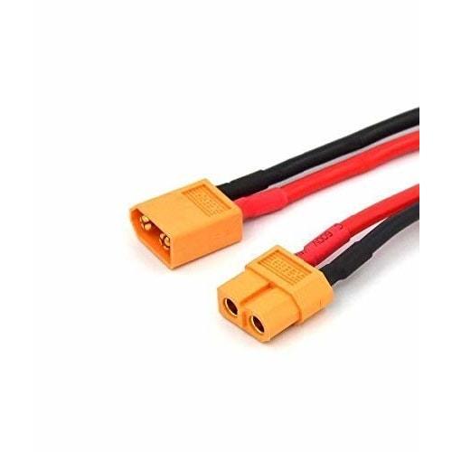 GTIWUNG 5 Pairs XT60 Connectors, XT-60 Male and Female Connectors, XT60 Male and Female Bullet Connector Plugs for RC LiPo Battery (10CM 12AWG Silicon