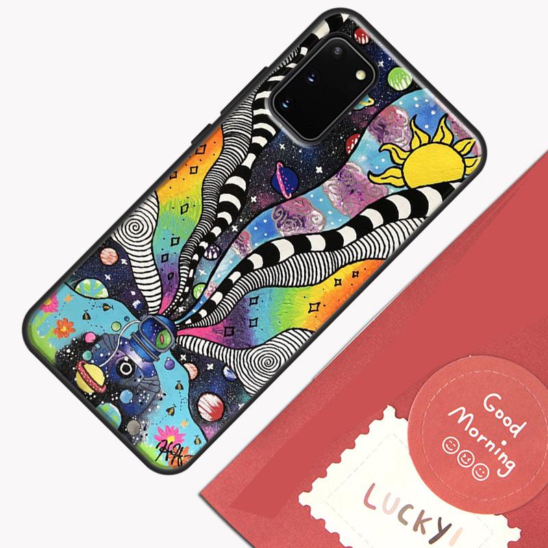 Милый Чехол в Стиле Инди Хиппи Для Samsung Galaxy S22 S21 S23 Ultra Note 20 S8 S9 S10 Note 10 Plus S20 FE Задняя Крышка