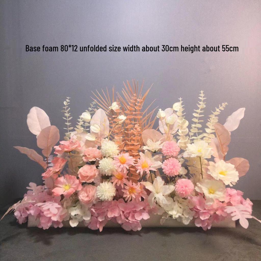 Большой набор для украшения свадебной дорожки и Т-сцены из шелковых цветов