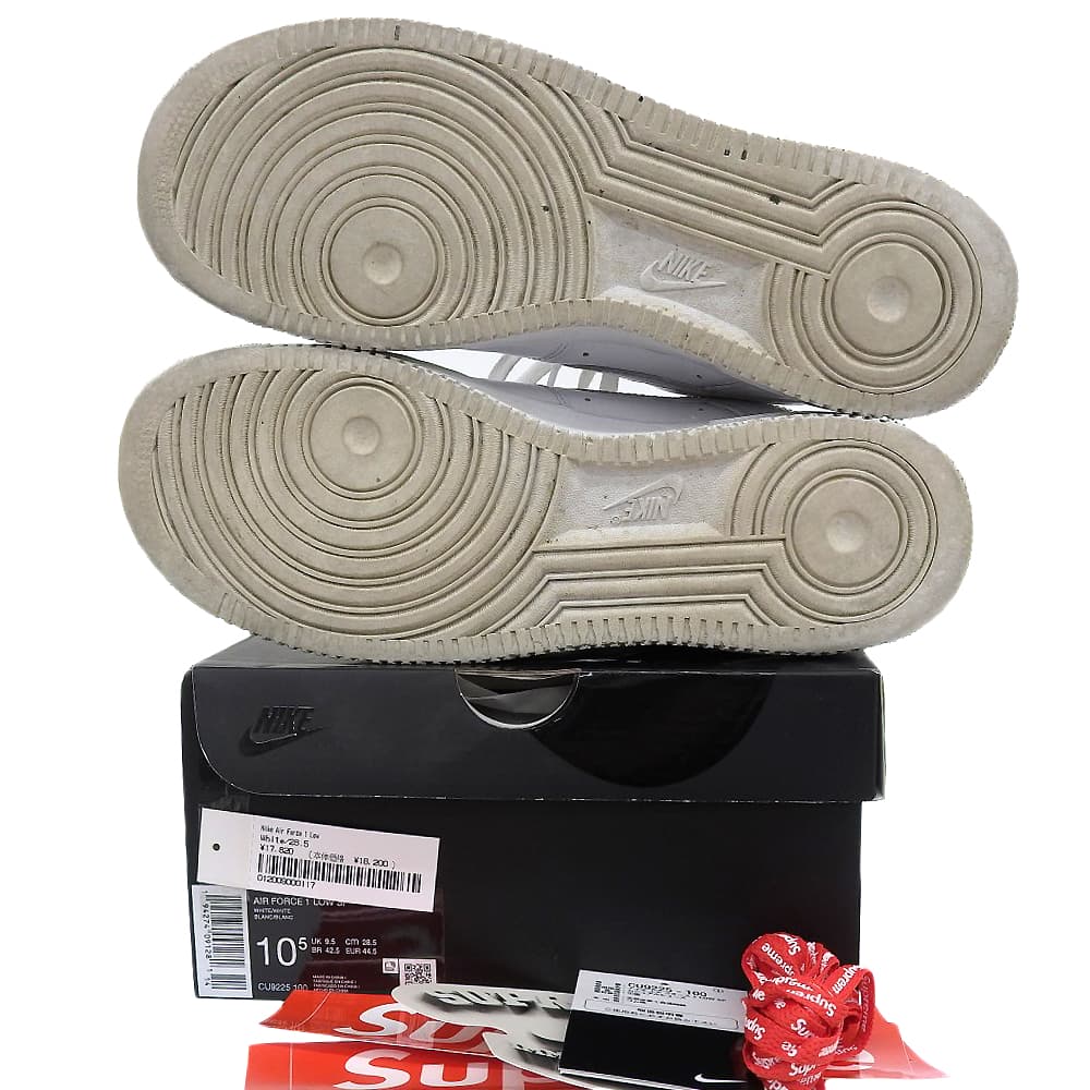 Nike Мужские кроссовки Air Force 1 с высоким верхом, Белые, 11,2 дюйма, обувь CU9225-100 10,5(США) белыйИспользованный