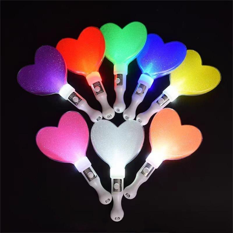 Glow Sticks Light Color Changing Light Mini Heart Lamp Gifts for Interior Livehouse New Year Concert KPOP Luminous Lamp