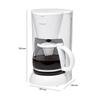 Cafetière filtre 12-14 tasses 1,5L Bomann KA 183 CB Blanc - BOMANN - Puissance 900W - Anti-goutte