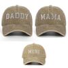 Vintage Parent-child Baseball Hats Adjustable Family Matching Baseball Cap Sport Visors Cap  Gifts