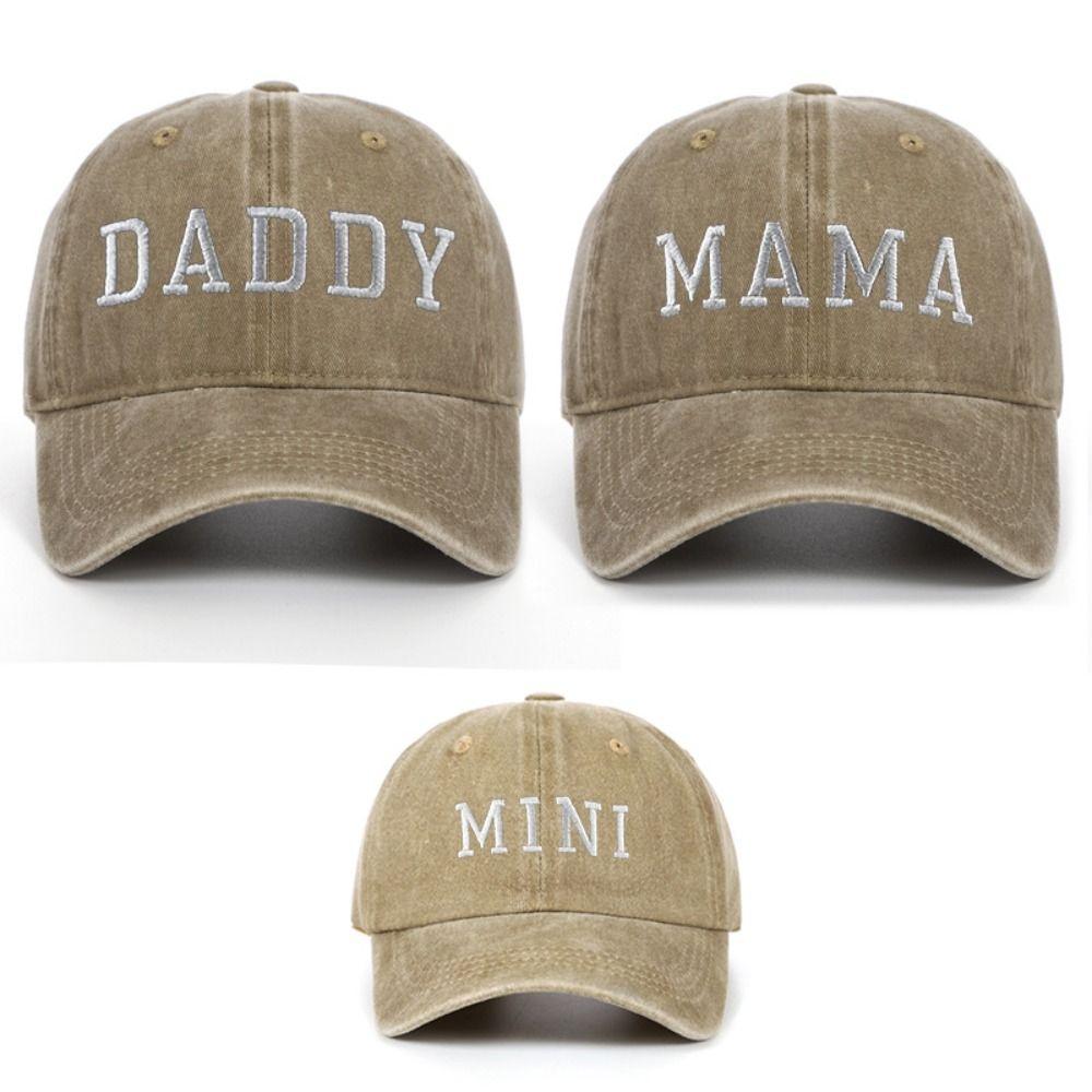Vintage Parent-child Baseball Hats Adjustable Family Matching Baseball Cap Sport Visors Cap Gifts