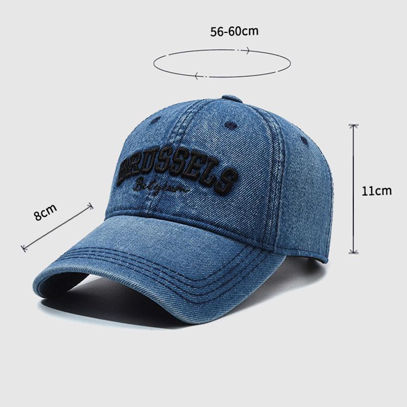 Мужская джинсовая шляпа с вышивкой, уличная женская солнцезащитная бейсболка, бейсболка Snapback, шляпа с солнцезащитным козырьком, шляпа для рыбалки, козырек