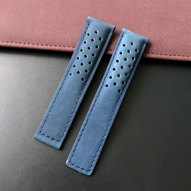 20 мм 22 мм 24 мм черный, синий, коричневый матовый ремешок из натуральной кожи для Tag Heuer Carrera Aquaracer Monaco F1 ремешок для часов браслет