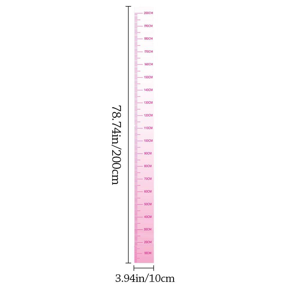 2M Height Height Measurement Sticker Waterproof Removable Height Chart Self-adhesive Wall Sticker Height Measuring Tape