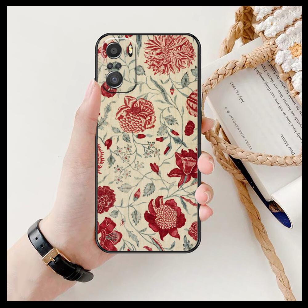 Art Flowers Banana Leaf Phone Case For Xiaomi Redmi 11 Lite Pro Ultra 10 9 8 MIX 4 FOLD 10T Black Cover Silicone Back Prett