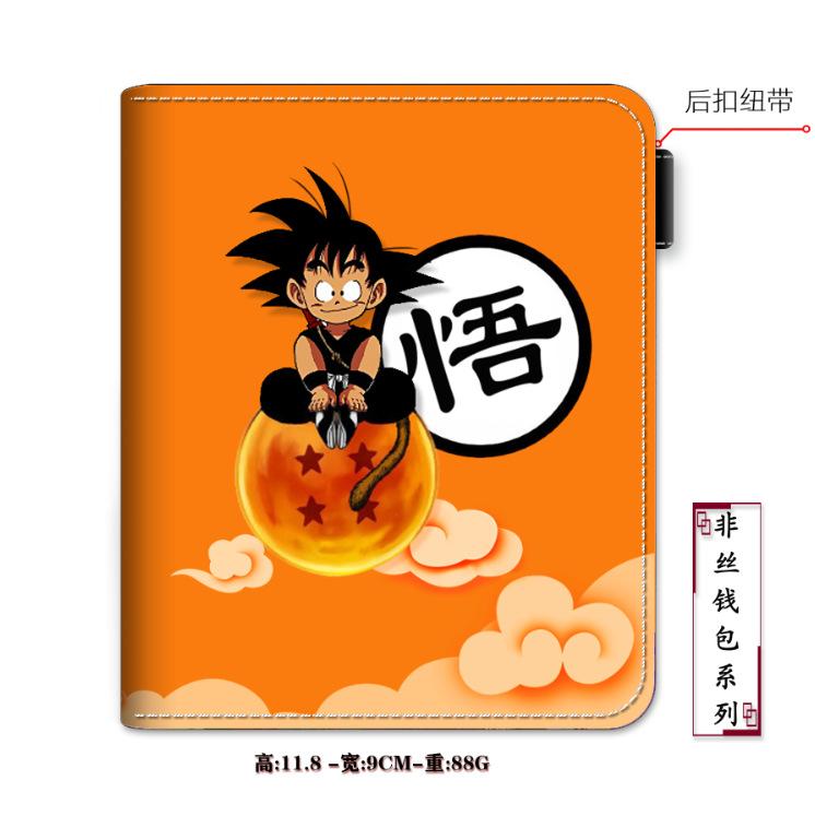 anime character peripheral doll goku cartoon wallet coin card holder twodimensional wallet men pu birthday gift