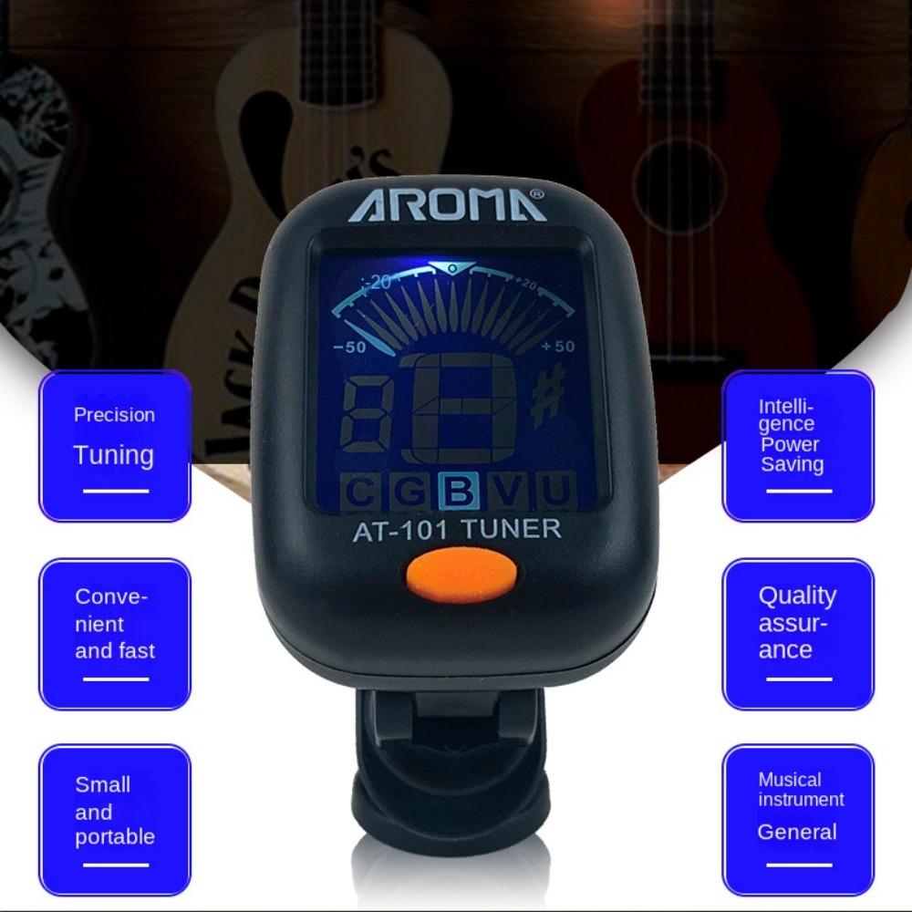 LCD Display Electric Digital Tuner Rotatable Digital Guitar Tuner Acoustic Guitar Tuner Guitar