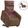 VidaXL Fauteuil Inclinable de Massage Électrique, Chaise de Relaxation avec Dossier et Repose-pied Réglables, Siège de Salon 3206730